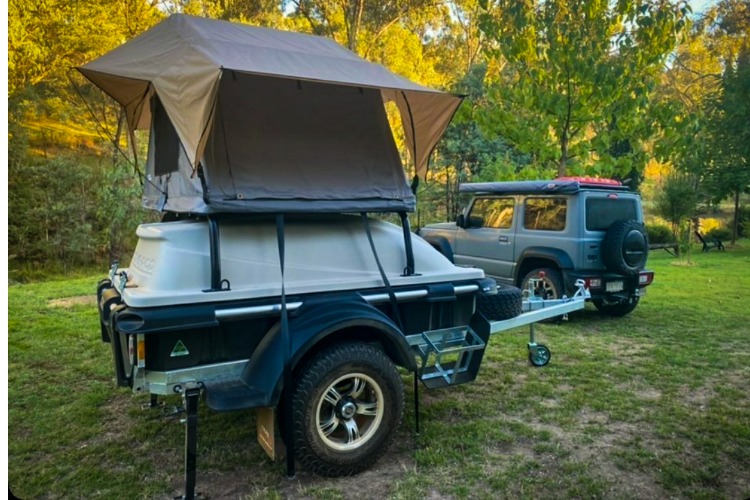 Roof Mount Bars for the POD Trailer - Trailmaster Industries